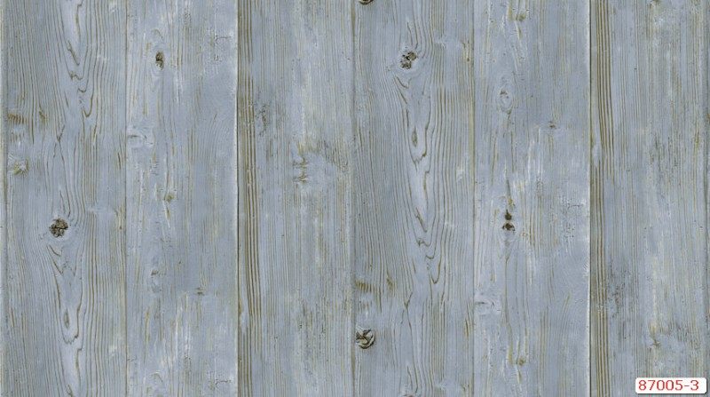 Lạ mắt với giấy dán tường giả gỗ màu xanh